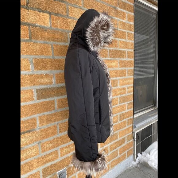 Authentic postcard fox fur jacket size 8 - Picture 5 of 17